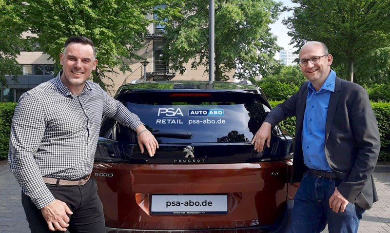 Cyril Coat-Schneider (Rent-Manager) und Christian Adolphi (Leiter Marketing), von rechts nach links.