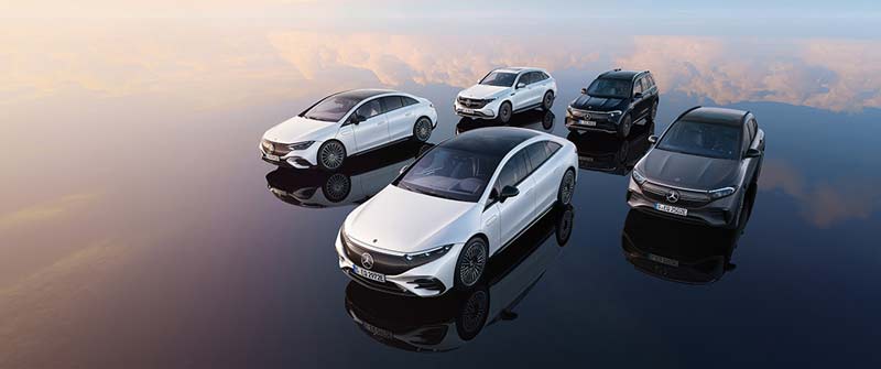 EQ-Reihe die Elektrofahrzeuge von Mercedes