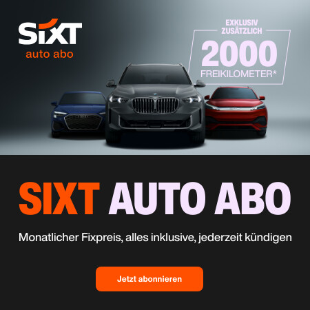 promotion von sixt auto abo mit 2000 freikilometern für nutzer von autoabos.org