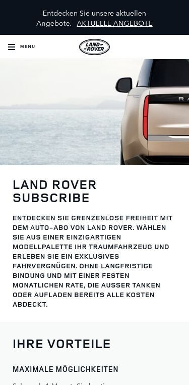 Jaguar & Land Rover SUBSCRIBE