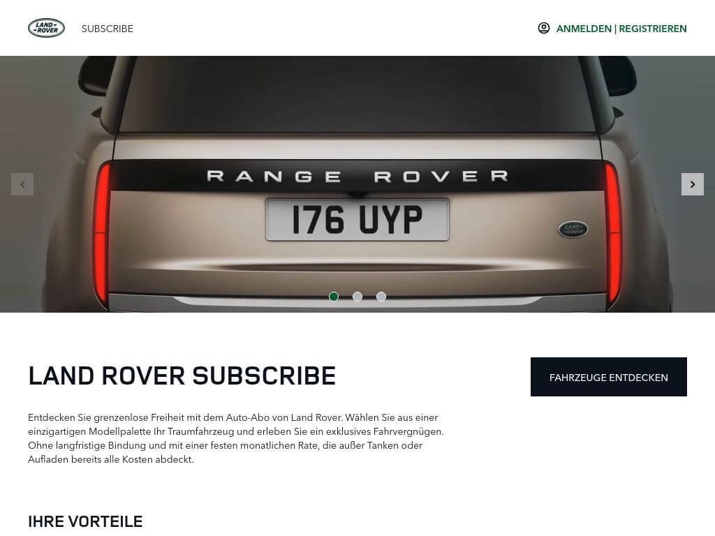 Land Rover SUBSCRIBE