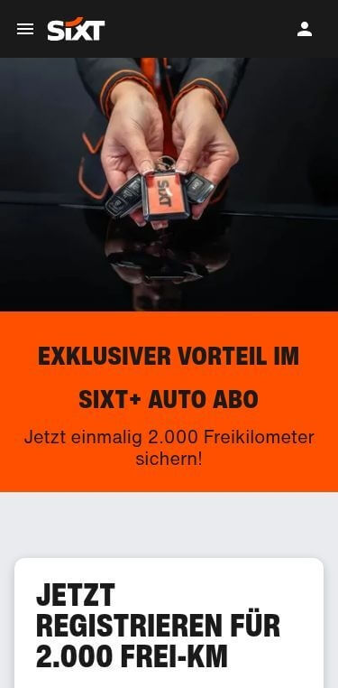 Sixt+ auto abo