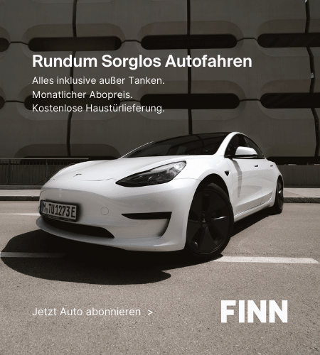 finn auto abo im bild eines der fahrzeuge von finn makre tesla