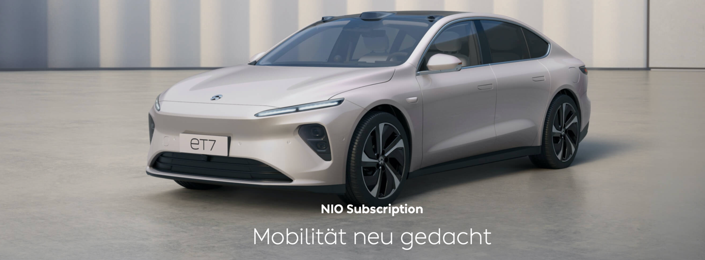 NIO hat innovative Elektrofahrzeuge als Auto-Abo im Angebot. (Bild: NIO Subscription)