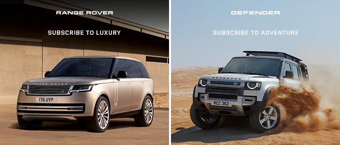 Bei Land Rover Subscribe hast du die Wahl zwischen einem Range Rover und dem Defender. (Bild: JLR)
